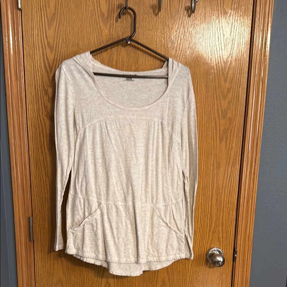 DKNY Light Beige Long Sleeve Hoodie